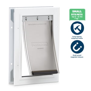 PetSafe Freedom Aluminum Pet Door, Small, White