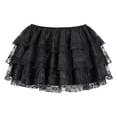 thumbnail image 2 of Women Gothic Skirt Classic Layered Short Lace Skirts Black XXS, 2 of 4