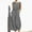 Gray, variant on Babysbule Long Pants for Women Jumpsuits For Ladies Sleeveless Pocket Solid Color Loose Straight Pants Fashion Romper Pants