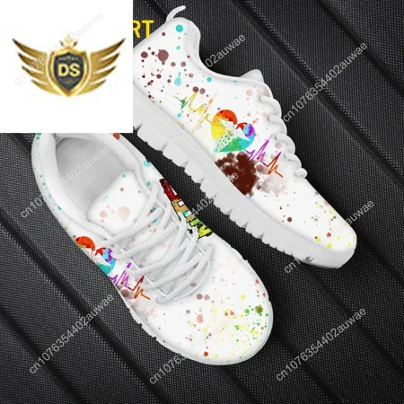 

Nuove scarpe da infermiera per donna Heart Beat Brand Design BreathLadies Sneakers Flats Zapatos Mujer 46 Size Dropshipping