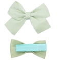 thumbnail image 2 of Hair Bows Clips Set,Baby Girl Hair Bow Clips Barrettes Fully Lined Hair Barrettes Alligator Clip for Little Girls Flowers Hair Clips for Girls Hair Accessories for Kids Toddler Infant (Green), 2 of 6