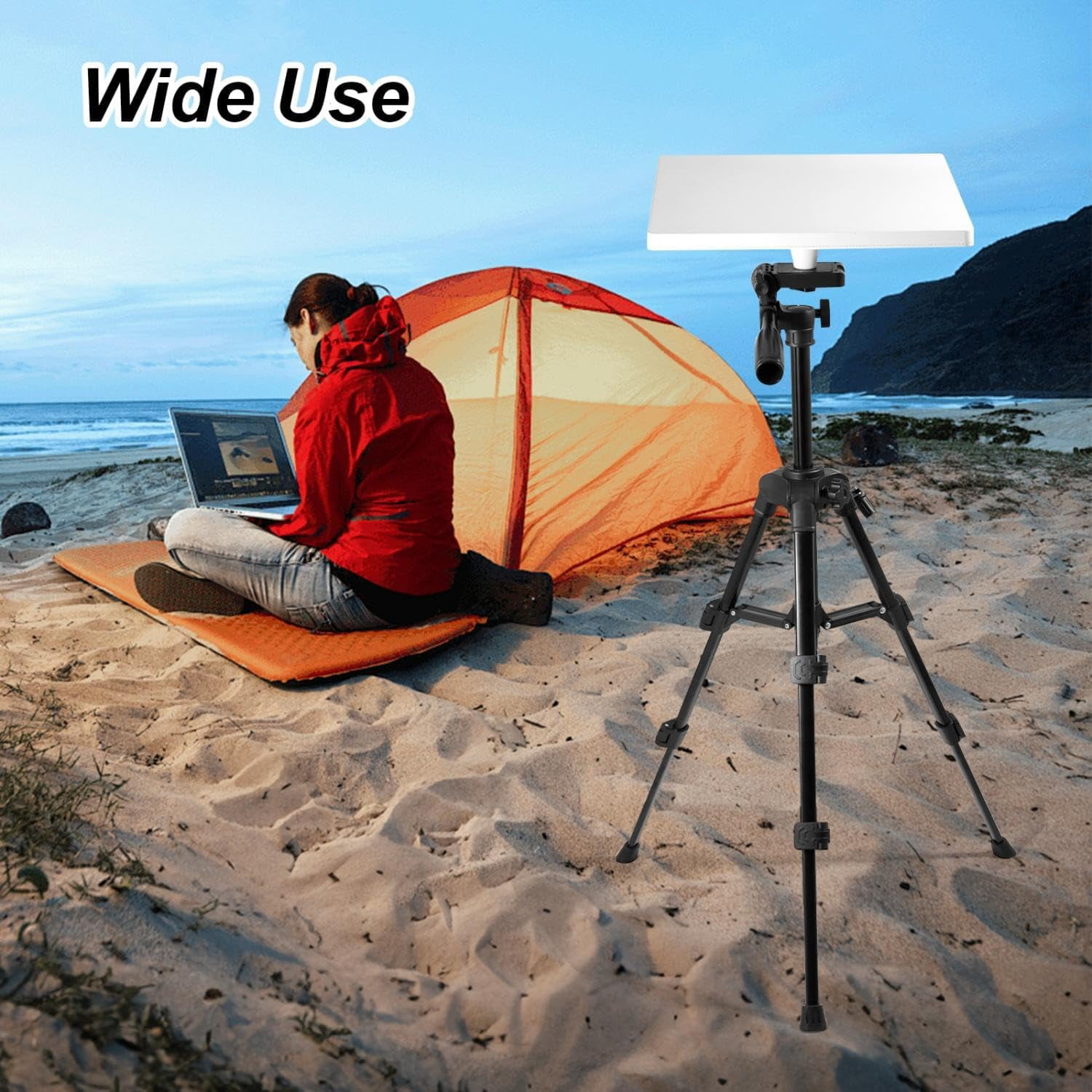 Tripod Mount with 1/4 Inch Nut Adapter for Starlink Mini,Tripod Mounting Kit, Super Stable and Stretchable Kickstand Stand Tripod Mount for Starlink Mini,Easy Adjustable Carry and Installtation