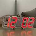 thumbnail image 1 of Horloge Murale Numérique Moderne LED Horloge de Bureau de Nuit Horloge Électrique Réveil Horloge LED Multifonctionnelle Affichage 24 Ou 12 Heures Rouge, 1 of 1