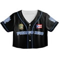 thumbnail image 2 of Lotusprinthandmade Personalized Name Puerto Rico Crop Top Baseball Jersey for Women XS-XL Multicolor, 2 of 5