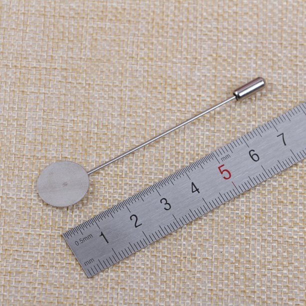 Accesorios de joyería de bricolaje, broche largo de una palabra, soporte de alfiler de perla, lazo, ramillete, ropa, bufanda de seda, hebilla