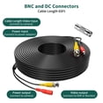 thumbnail image 4 of FITE ON 65FT Black Weatherproof Cable Security Camera Wire Cord Compatible With Most Cameras Convenient Stable Connection Stable Lower Resistivity, 4 of 8