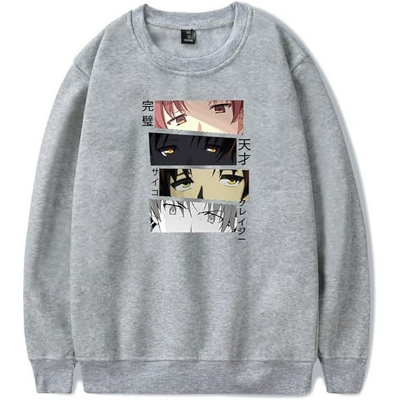 Classroom Of The Elite Long Sleeve Unisex Casual Sweatshirt Crew Neck Harajuku Style Pullover