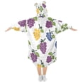 thumbnail image 2 of joogoo Wearable Blanket Hoodie for Grapes Pattern Oversized Sherpa Hooded 3-14 YR M, 2 of 7