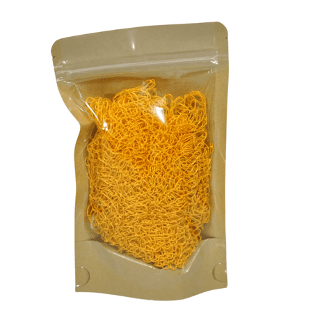 Awomi ® Scrub West African Mesh Body Exfoliator (Yellow) Net Sponge