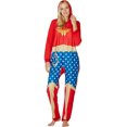 thumbnail image 2 of DC Comics Wonder Woman 1PC Womens' Costume Hooded Pajama Union Suit Lounge Sleepwear, 2 of 4
