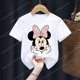 thumbnail image 1 of Minnie Children T-shirt Kawaii Disney T Shirt Floral Mickey Mouse Anime Cartoon Casual Clothes Kid Girl Boy Short Sleeve Top Tee12T Gao Jinjia LED, 1 of 2
