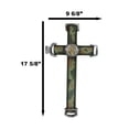 thumbnail image 2 of Western United States Army Military Eagle Medallion in Camo Green Wall Cross, 2 of 8