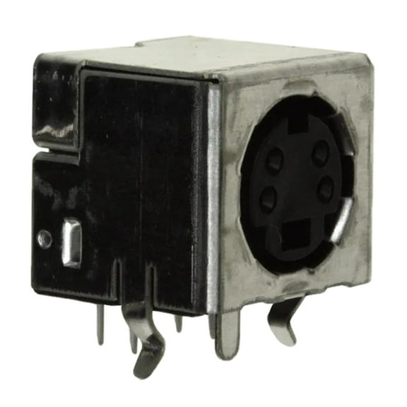 749230-1 Connector Circular Receptacle 4 Position Female Sockets Solder