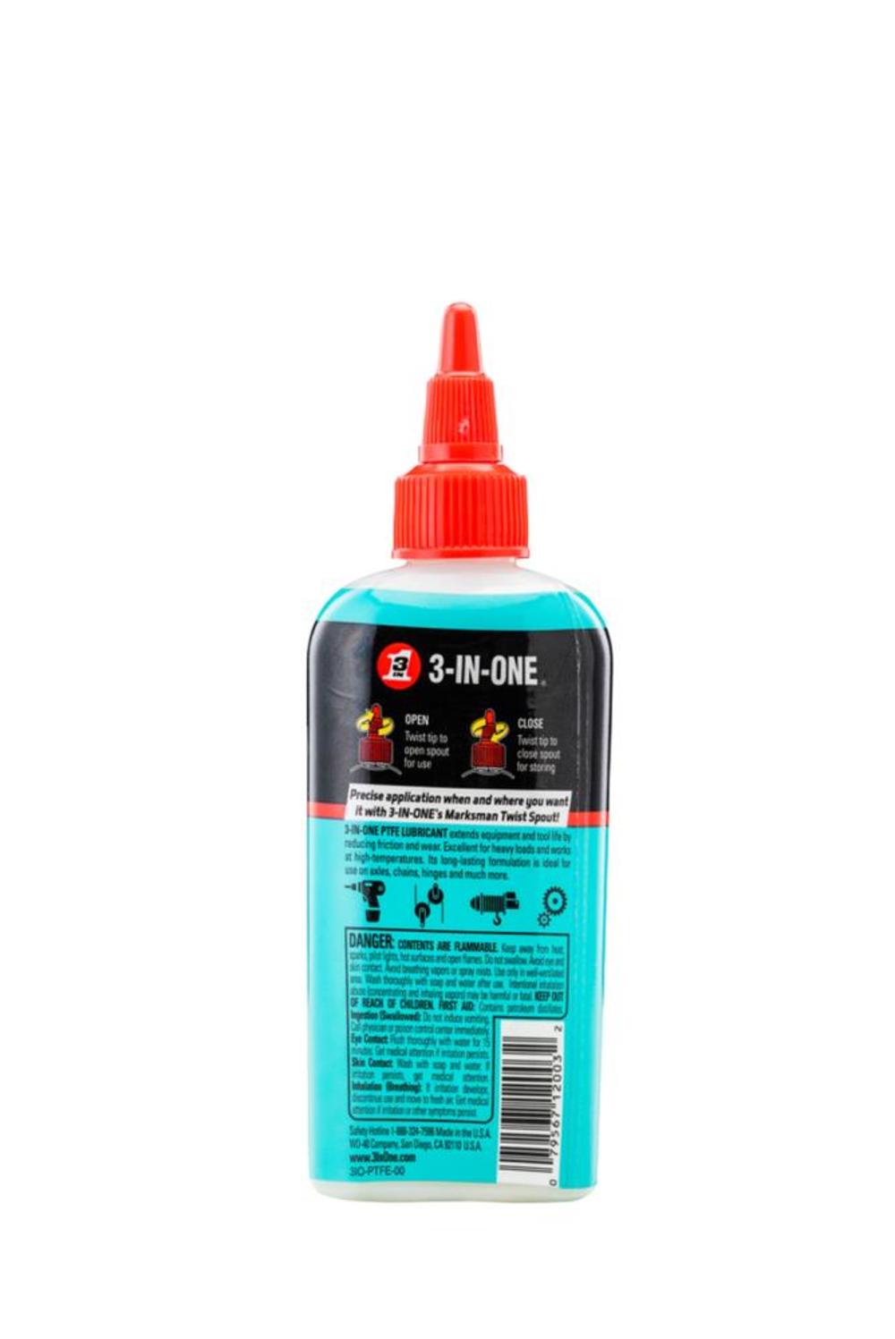 3-In-One Multi Purpose High Performance PTFE Lubricant and Drip Oil, 1 Pack - image 3 of 3