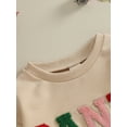 thumbnail image 6 of Baby Long Sleeve Rompers Infant Christmas Fuzzy Letter Round Neck Bodysuit 3 6 12 18M Newborn Jumpsuits, 6 of 10