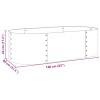 vidaXL 1 Piece Galvanized Steel Raised Garden Bed for Outdoor Garden Patio