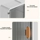 thumbnail image 5 of Organizador de pared con divisores desmontables, instalación sin taladros, portapañuelos de plástico blanco de 36,5 x 20 x 10,9 cm y estante para baño., 5 of 7
