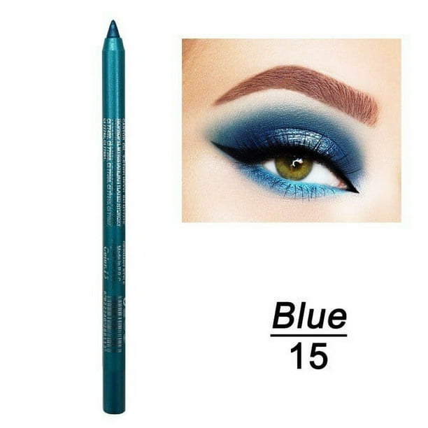 Xihbxyly Ofertas del Prime Day Delineador de ojos en gel de color, lápiz de sombra de ojos perlado, resistente al agua, sin halos, lápiz delineador de ojos