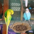 thumbnail image 6 of simhoa Outdoor Hanging Bird Feeder Bird Bath Bird Food Holder for Yard Lawn Outside Golden, 6 of 10