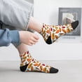 thumbnail image 5 of Bingfone Hot Dog Burger Design Patterned Men's Women's Casual Cotton Socks, 5 of 5