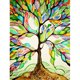 thumbnail image 1 of Taladro de diamante colorido árbol 5D DIY pintura Kits completo redondo pared decoración arte artesanía FLhrweasw Nuevo, 1 of 9