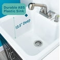thumbnail image 4 of TEHILA Black Utility Sink Laundry Vanity with Stainless Finish Pull-Out Faucet and Soap Dispenser, 4 of 11