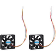 thumbnail image 3 of 60Mm 6Cm DC 12V 3 Pin Computer Case CPU Cooler Cooling Fan Black 2 Pcs, 3 of 9
