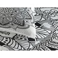 thumbnail image 3 of Ambesonne Ethic Quilted Coverlet 3 Pcs, Mandala Black White Art, Queen Size, Black White, 3 of 4