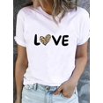 thumbnail image 4 of Camiseta estampada para mujer, ropa de manga corta, estilo de dibujos animados de animales, ropa bonita, Camiseta básica de moda, 4 of 5