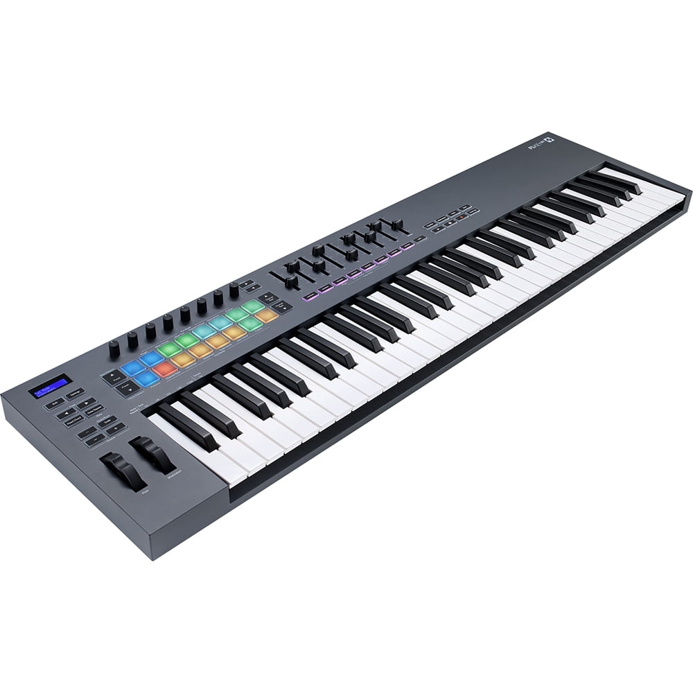 Novation AMS-FLKEY-61 FLkey 61 USB MIDI Keyboard Controller Bundle with 2 YR CPS Enhanced Protection Pack