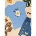 thumbnail image 3 of Be Free Heart Daisy T-Shirt Women -Image by Shutterstock, Female x-Large, 3 of 4