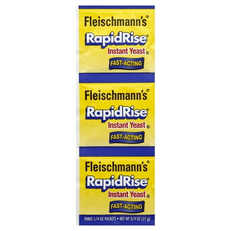 Pack Of 3 Fleischmann's RapidRise Fast-Acting Instant Yeast, 3 ct (Package May Vary)