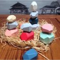 thumbnail image 2 of De Adornos De Piedra De Colores, Juguetes Educativos De Madera, Bloques De Construcción Para Niños, Juguetes De Rompecabezas Coloridos16 Uds. seitruly FN003208-02, 2 of 5