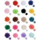 thumbnail image 1 of 20 pinzas para el pelo con flores de gasa para niñas, accesorios para el cabello para bebés y niños pequeños., 1 of 5