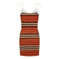 thumbnail image 5 of Dianli Sundresses for Women Casual Summer, Women Summer Dresses Sleeveless Striped Lace Up Drawstring Dress V Neck Drawstring Sling Sun Dress, 5 of 5