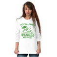 thumbnail image 4 of Not All Who Wonder Are Lost UFO Cute Long Sleeve TShirt Men Women Brisco Brands M, 4 of 6
