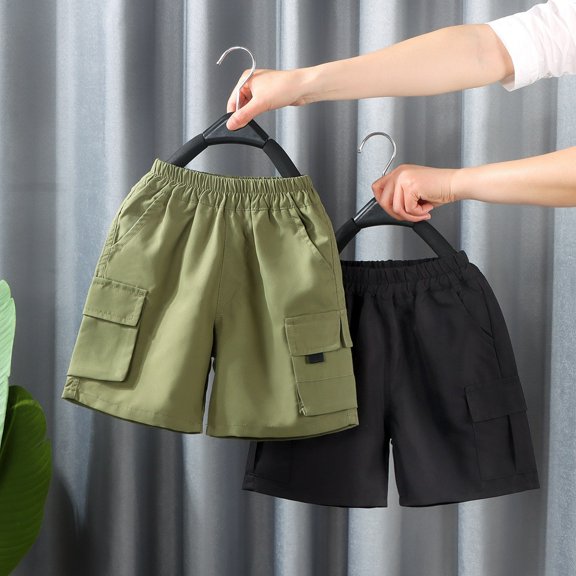 Shorts For Boys Athletic Shorts - Active Performence Woven Gym Shorts with Pockets - Cargo Youth Basketball Shorts