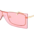 thumbnail image 3 of Gafas de sol perfecl vintage abatibles para mujeres y niñas metal color Rosa oscuro, 3 of 4