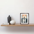 thumbnail image 2 of The Sea is Calling Modern Abstract Minimalist Artwork Sun and Moon Artwork Framed Wall Art Print 9X7 Inch, 2 of 5
