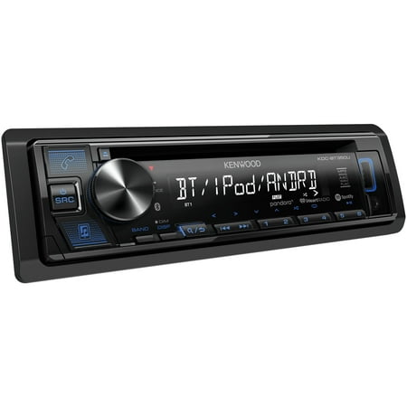 KENWOOD KDC-BT350U Single-DIN In-Dash CD Receiver with Bluetooth & SiriusXM (Kenwood Kmc010 Best Price)