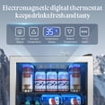 thumbnail image 6 of UrbanSync Beverage Refrigerator with Glass Door, 3.2 Cu.ft Mini Fridge with Adjustable Shelves for Soda, Beer, Home/Office/Bar, 6 of 8