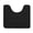 Black, variant on Non Toilet Floor Mat 16x20,Bath Rug Around Toilet Base,U Shaped Bathroom Floormat,Memory Foam Toilet Floor Rug,Machine Washable