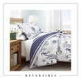 thumbnail image 5 of Nautical Cotton Quilt Set - Lightweight, Soft, All-Season - 2-Piece Reversible Bedding Set (Twin / Twin XL, Seacoast Memories), 5 of 6