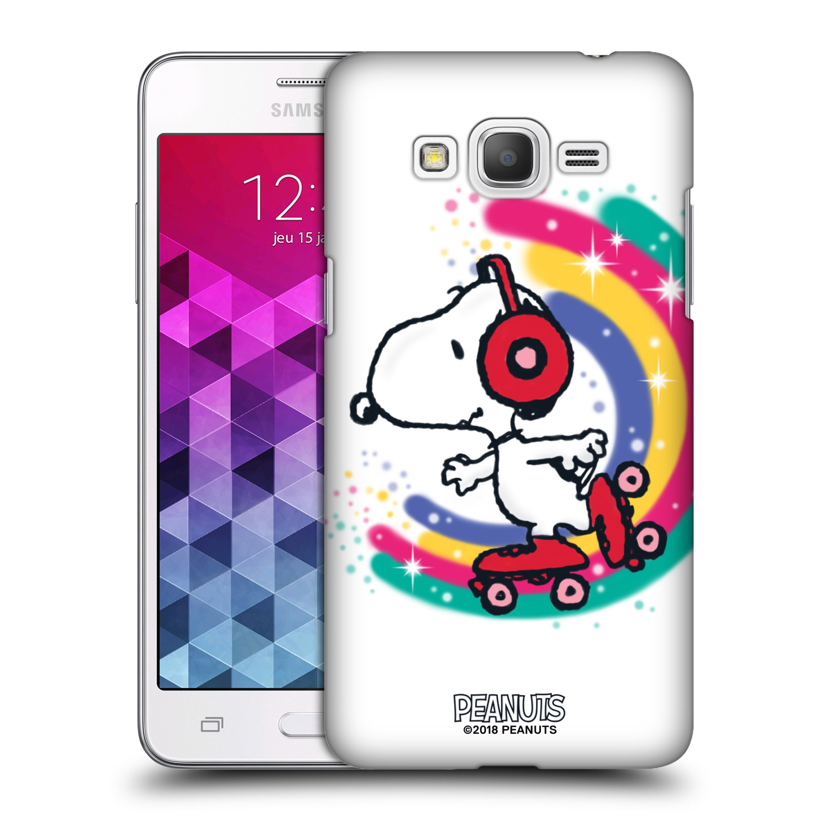 OFFICIAL PEANUTS SNOOPY BOARDWALK AIRBRUSH HARD BACK CASE FOR SAMSUNG