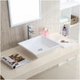 thumbnail image 5 of Karran Usa Vc-603 Valera 16-1/4" Square Vitreous China Vessel Bathroom Sink - White, 5 of 6