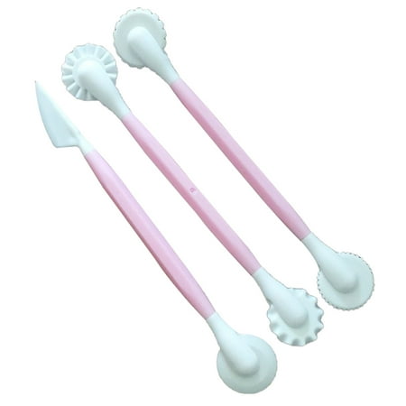 

Trayknick 3Pcs Cake Flower Decorative Pen Fondant Carving Sculpture Modelling Baking Tool