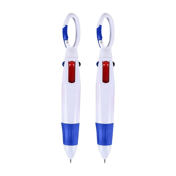 WUYVCG Back to Schòòl Under $5 Pack of 2pc Mini 4 in 1 Multi Colored Ink Ballpoint Pens with Keychain for Adults Kids Schòòl Stocking Stuffers And Gifts And Party 10ml