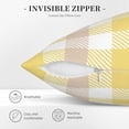 thumbnail image 3 of Spring Yellow and White Throw Pillows Cover 18 x 18 Inch Set of 2 Summer Buffalo Plaid Pillow Covers Farmhouse Checkered Decorative Pillowcases for Home Couch Sofa Decorations, 3 of 6