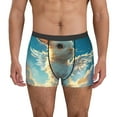 thumbnail image 1 of Fotbe Cute Angel Winged Rabbit Calzoncillos Tipo Boxer con Bolsa de Soporte Total para Hombre, X-Temp Fresco, Transpirable y de Secado Rápido-XX-Large, 1 of 5