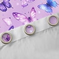 thumbnail image 4 of Homewish Gradient Colorful Butterfly Black Out Curtains,Flying Animal Curtains Pack of 2 (42x63 Each),Purple Blue Pink Bedroom Curtains For Girls,Microfiber Bedroom Decor, 4 of 6